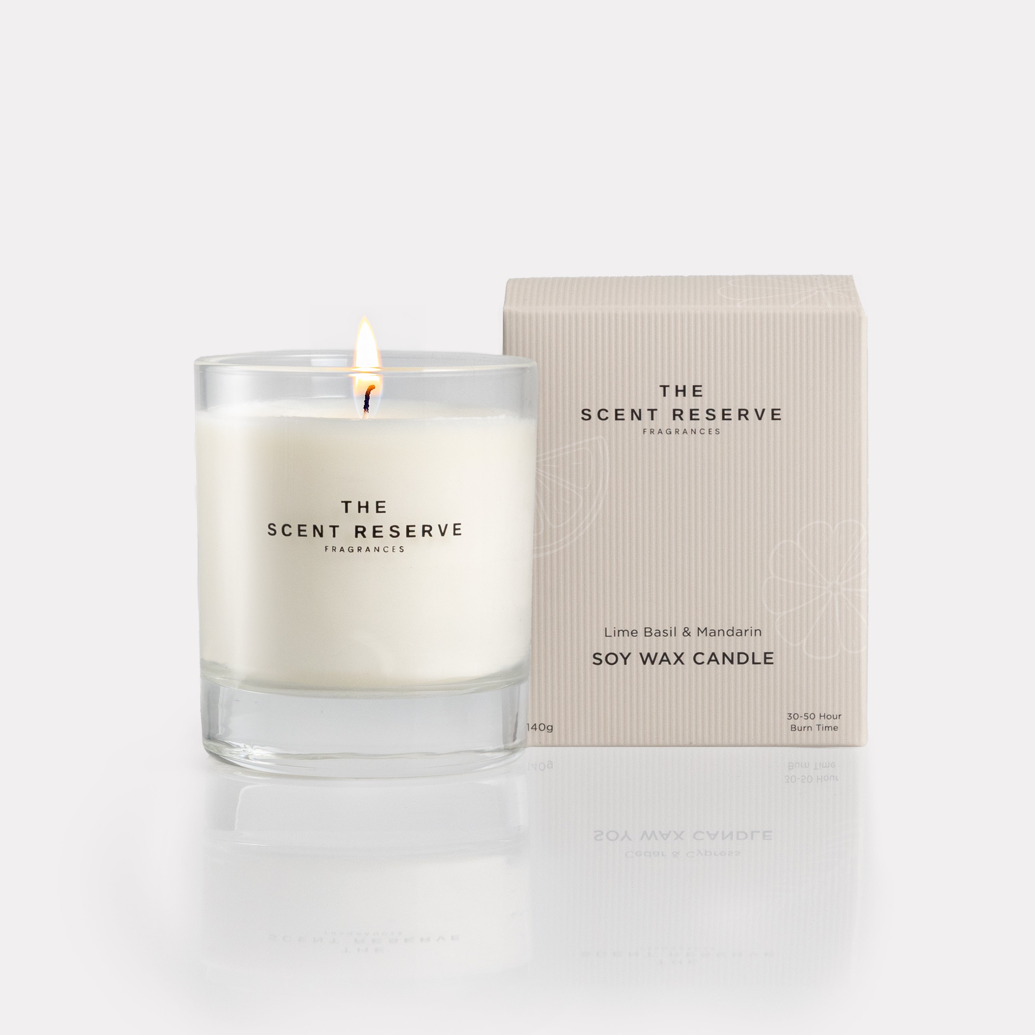Lime Basil & Mandarin Soy Wax Candle