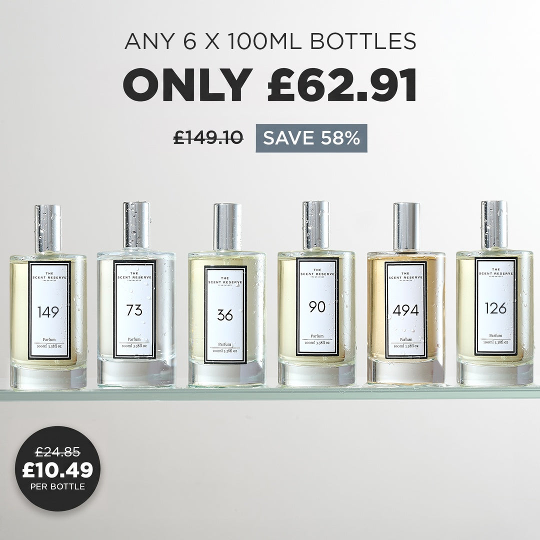 6 x 100ml Perfume Bottles