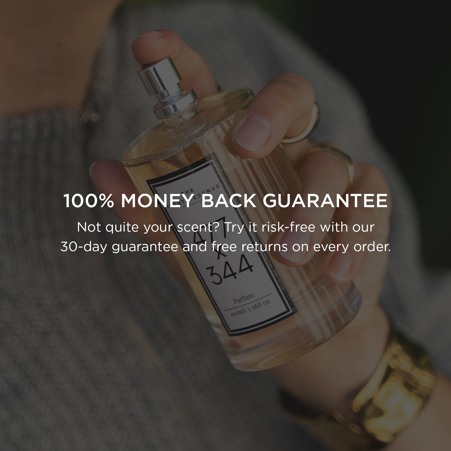 4 x 100ml Perfume Bottles + FREE 30ml
