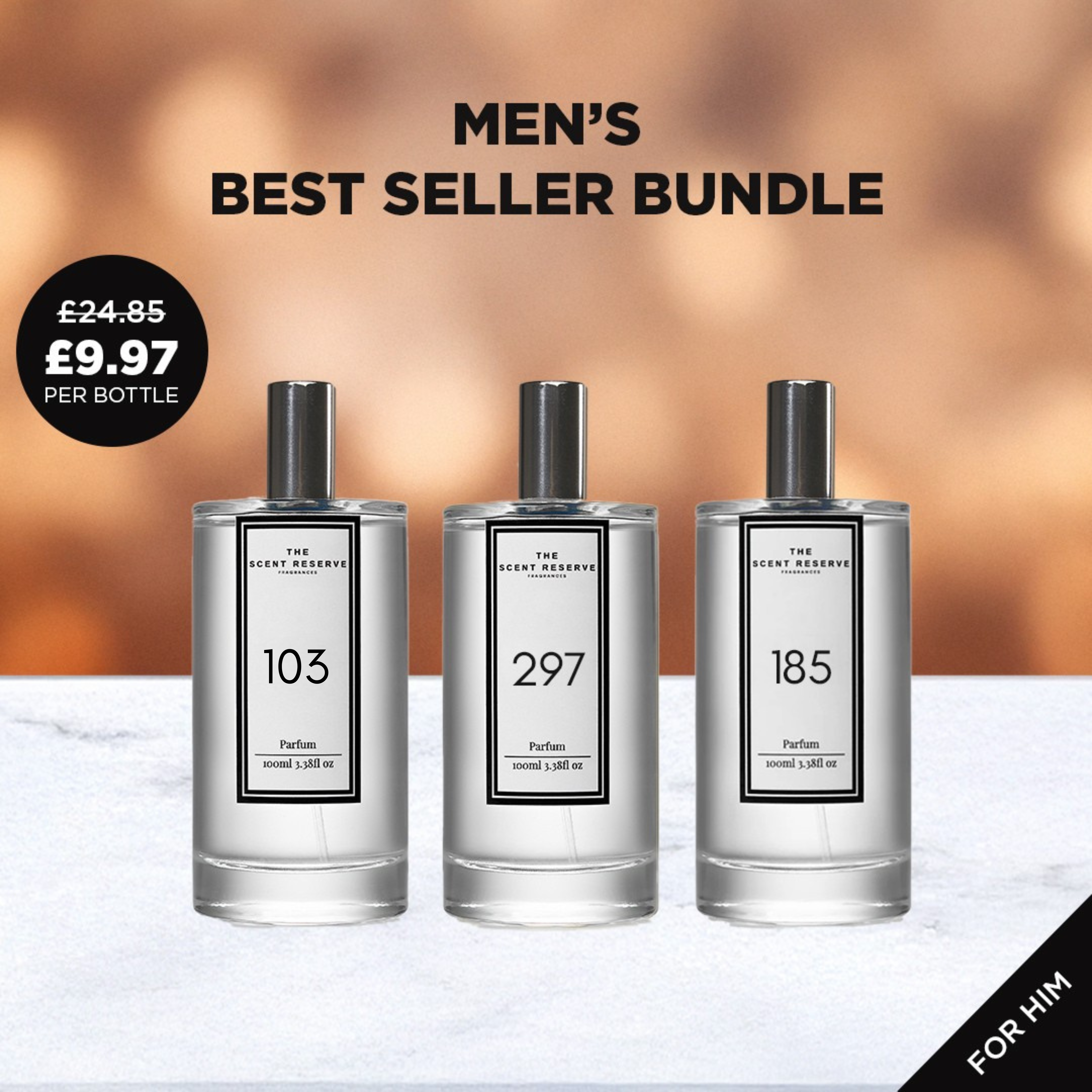 Men's Best Sellers 3 x 100ml Bundle