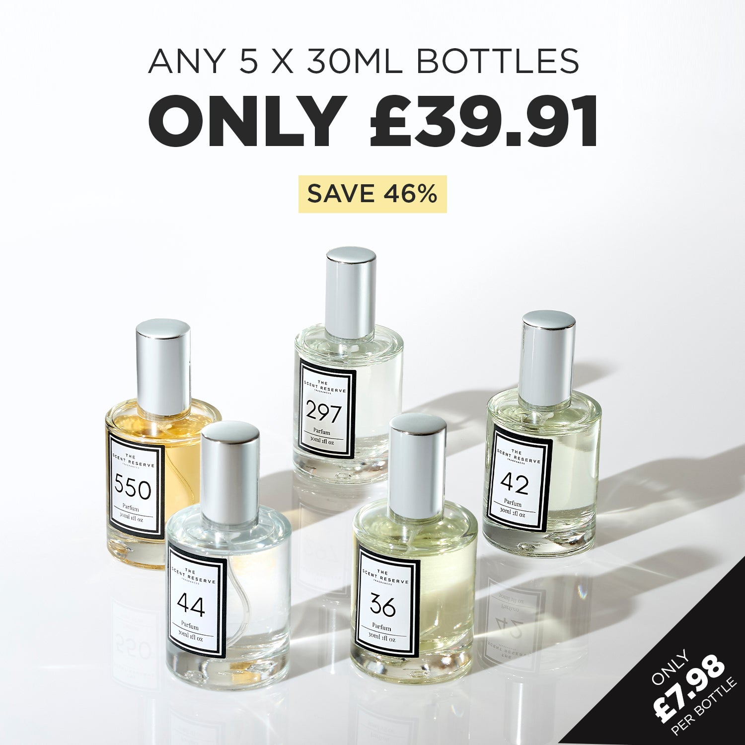5 x 30ml Perfume Bottles