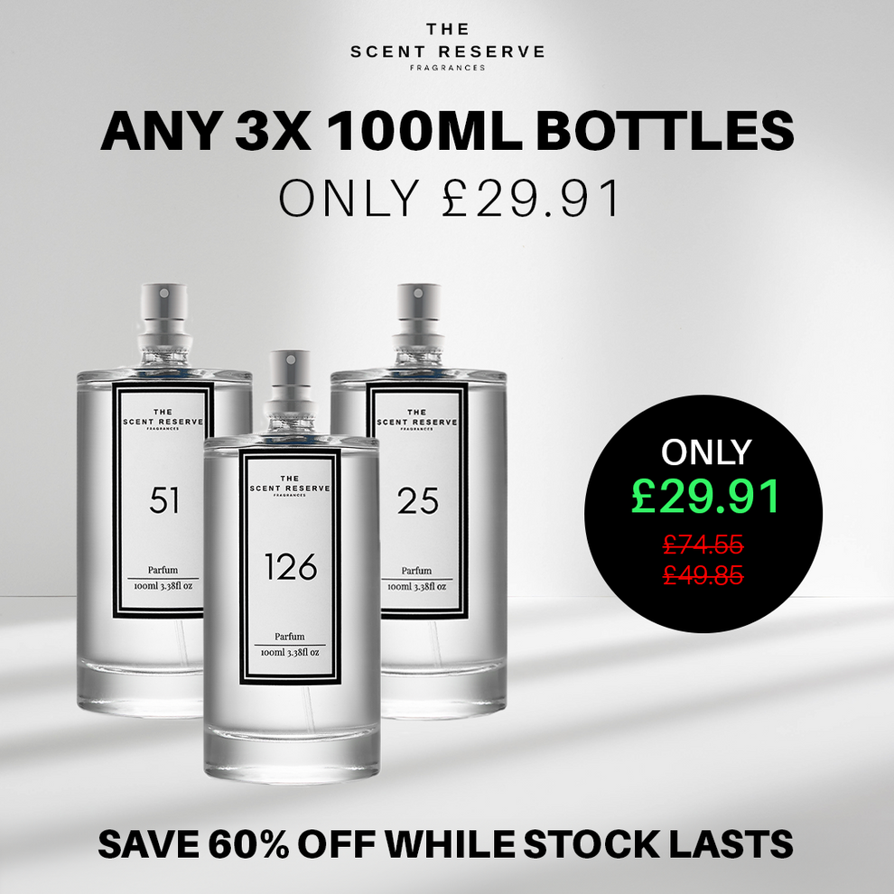 3 x 100ml Perfume Bottles The Scent Reserve
