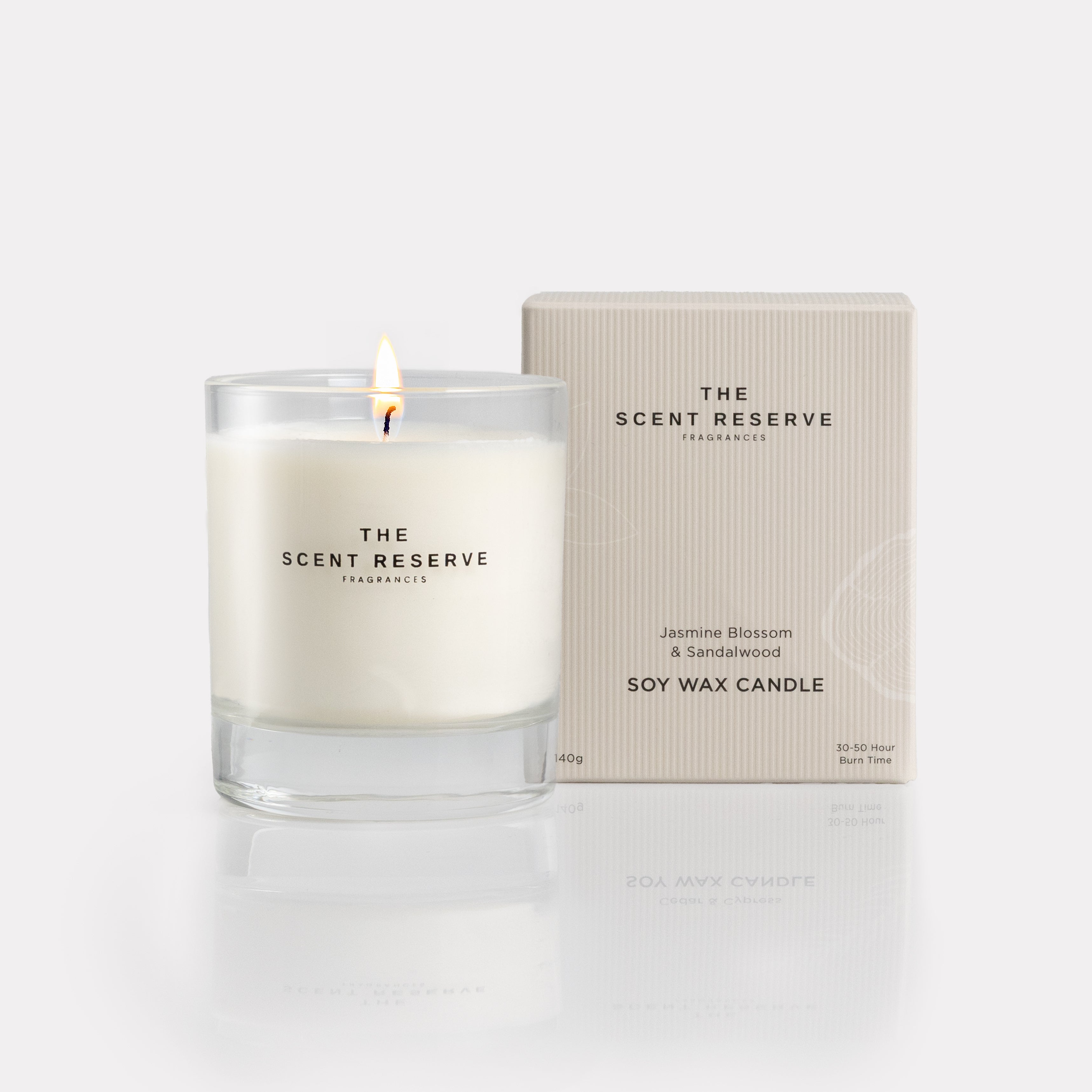 Jasmine Blossom & Sandalwood Soy Wax Candle