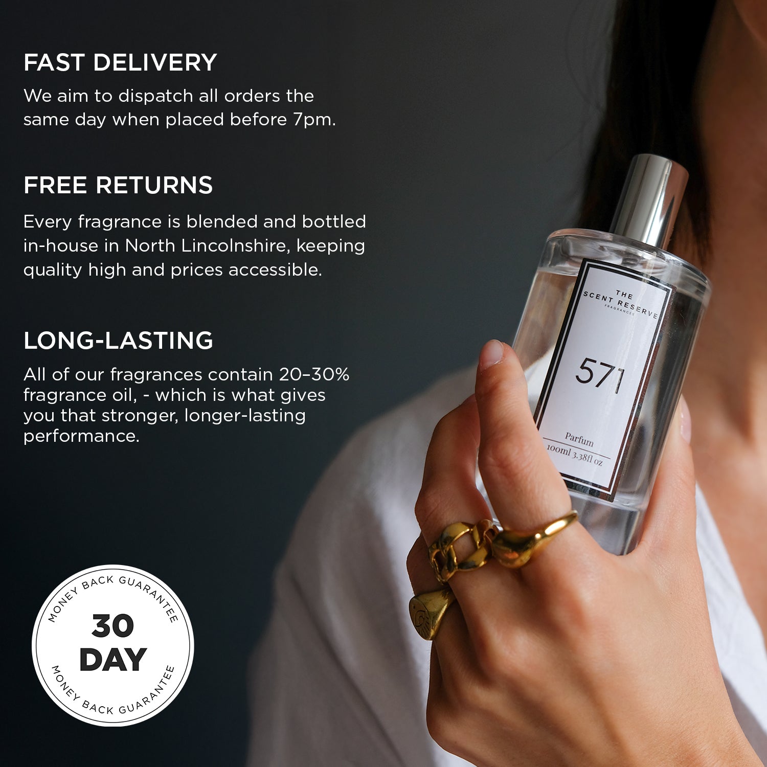 4 x 100ml Perfume Bottles + FREE 30ml