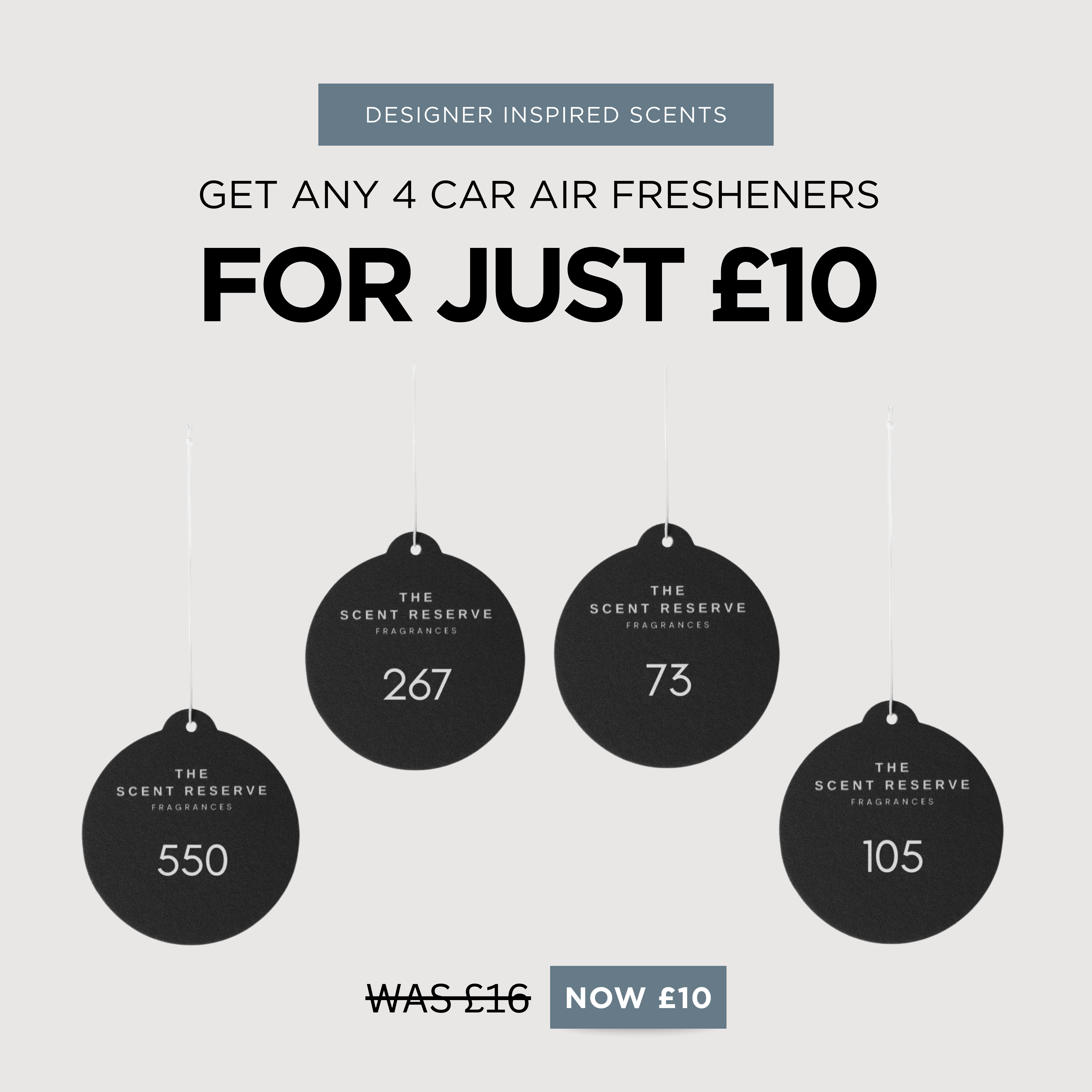 4 x Car Air Fresheners